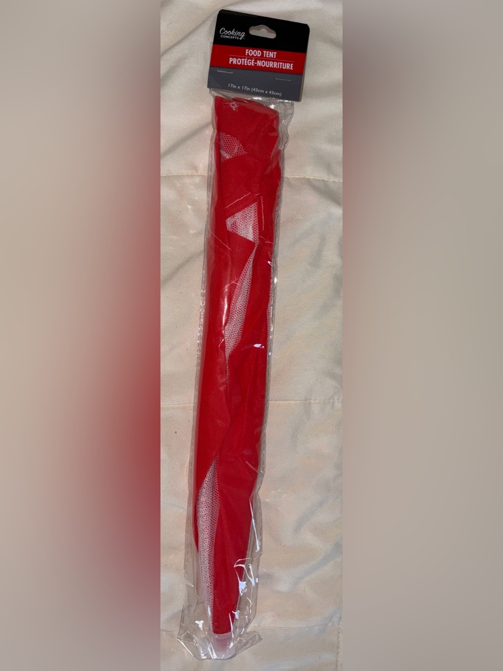 Red Food Tent - Lightweight Protective Mesh for Parties